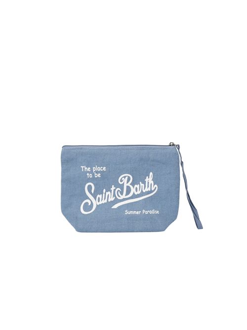 Pochette Aline Linen in lino Denim Mc2 Saint Barth | ALI000400262L